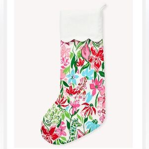 NWT Lilly Pulitzer cotton printed stocking multi glowing gardens